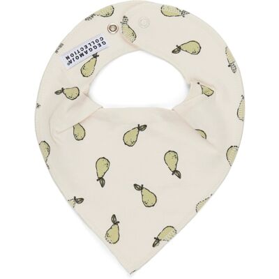 Geggamoja Bamboo Dry Bib ONE SIZE PEARS ONE SIZE Geggamoja Bamboo Dry Bib ONE SIZE PEARS ONE SIZE