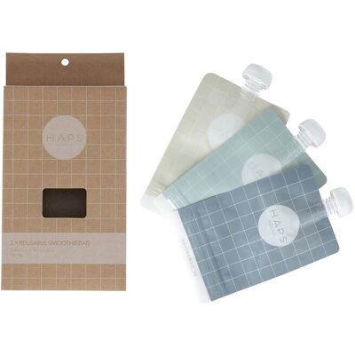 Haps Nordic Smoothie Bags 3-Pack 190 ml COLD 190 ml Haps Nordic Smoothie Bags 3-Pack 190 ml COLD 190 ml