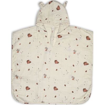 Nuuroo Flor Muslin Poncho 80-86 CREAM UNICORN 80-86 Nuuroo Flor Muslin Poncho 80-86 CREAM UNICORN 80-86