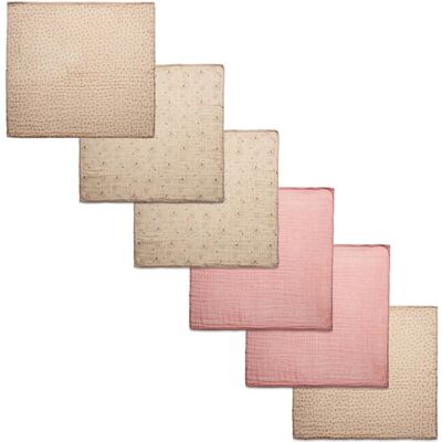 Pippi Organic Cloth Muslin (6-Pack) 65X65CM SHEER BLISS 65X65CM Pippi Organic Cloth Muslin (6-Pack) 65X65CM SHEER BLISS 65X65CM
