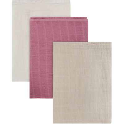 Pippi Organic Cloth Muslin (3-Pack) 6565 CM MAUVE ORCHID 6565 CM Pippi Organic Cloth Muslin (3-Pack) 6565 CM MAUVE ORCHID 6565 CM
