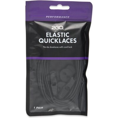 2Go Elastic Quicklaces 980 130 cm BLACK 130 cm 2Go Elastic Quicklaces 980 130 cm BLACK 130 cm