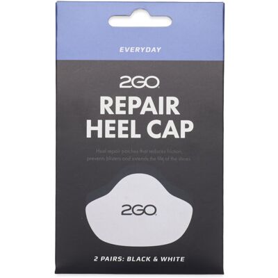 2Go Repair Heel Cap 2 Pair ONE SIZE BLACK/WHITE ONE SIZE 2Go Repair Heel Cap 2 Pair ONE SIZE BLACK/WHITE ONE SIZE