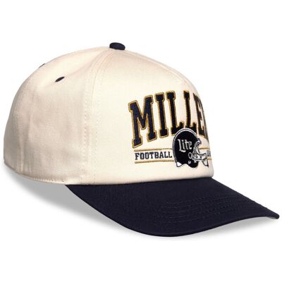 American Needle Miller Lite Roscoe Football Ivory/Navy ONE SIZE IVORY/NAVY ONE SIZE American Needle Miller Lite Roscoe Football Ivory/Navy ONE SIZE IVORY/NAVY ONE SIZE