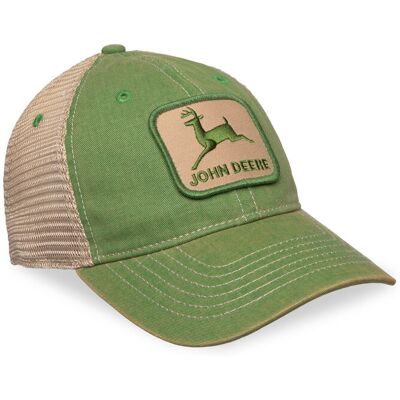 American Needle Stone Washed Logo Mens Cap Ivory - Dark Green John Deere ONE SIZE IVORY - DARK GREEN ONE SIZE American Needle Stone Washed Logo Mens Cap Ivory - Dark Green John Deere ONE SIZE IVORY - DARK GREEN ONE SIZE