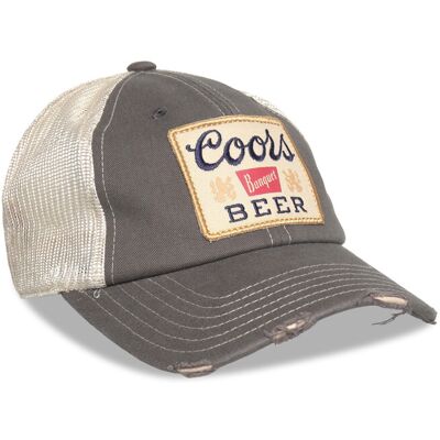 American Needle Coors Beer Charcoal/Stone Trucker Orville ONE SIZE CHARCOAL/STONE ONE SIZE American Needle Coors Beer Charcoal/Stone Trucker Orville ONE SIZE CHARCOAL/STONE ONE SIZE