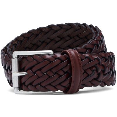 Anderson's Classic Woven Leather Belt 85 x 85 TAN 85 x 85 Anderson's Classic Woven Leather Belt 85 x 85 TAN 85 x 85
