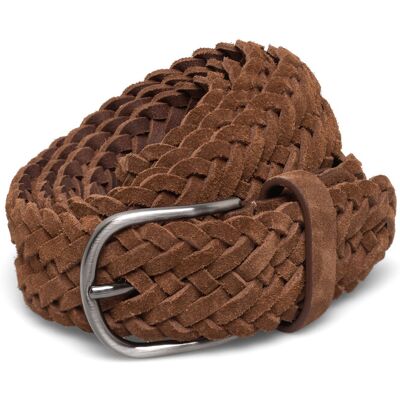 Anderson's Suede Woven Belt Dark Brown - 3,5 110 TAN 110 Anderson's Suede Woven Belt Dark Brown - 3,5 110 TAN 110
