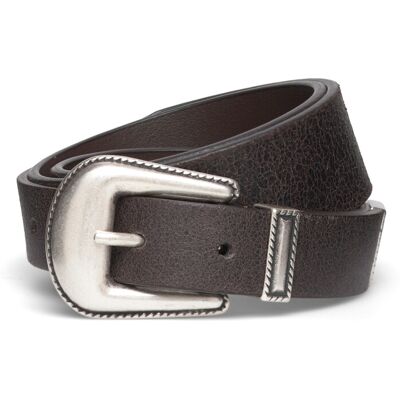 Anderson's Western Belt - Suede Brown - 3,5-2,5 Cm 85 BROWN 85 Anderson's Western Belt - Suede Brown - 3,5-2,5 Cm 85 BROWN 85