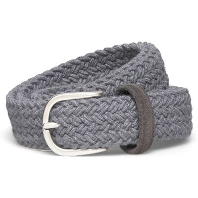 Anderson's Elastic Woven Belt Grey - 3 Cm 105 GREY 105 Anderson's Elastic Woven Belt Grey - 3 Cm 105 GREY 105