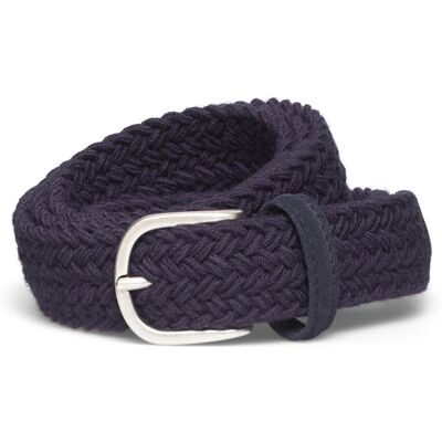 Anderson's Elastic Woven Belt Grey - 3 Cm 105 NAVY 105 Anderson's Elastic Woven Belt Grey - 3 Cm 105 NAVY 105