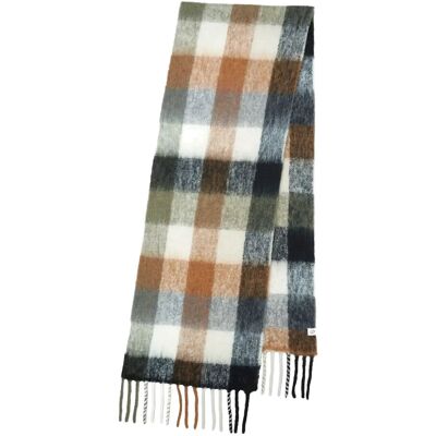 Becksöndergaard Check Anilopa Scarf ONE SIZE ARMY ONE SIZE Becksöndergaard Check Anilopa Scarf ONE SIZE ARMY ONE SIZE