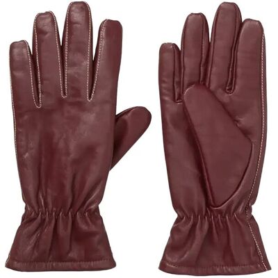 Becksöndergaard Smooth Leather Gloves 8 BURGUNDY 8 Becksöndergaard Smooth Leather Gloves 8 BURGUNDY 8
