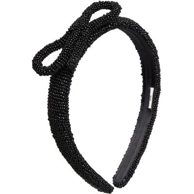 Becksöndergaard Bow Slim Beaded Hairbrace ONE SIZE BLACK ONE SIZE Becksöndergaard Bow Slim Beaded Hairbrace ONE SIZE BLACK ONE SIZE