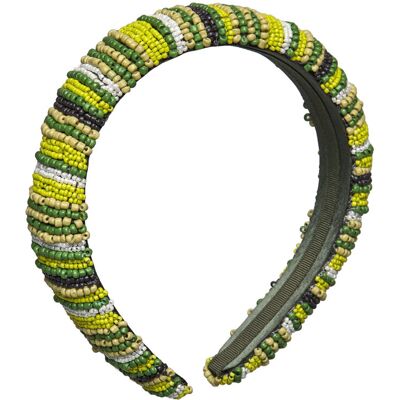Becksöndergaard Mahina Midi Beaded Hairbrace ONE SIZE CAMPSITE GREEN ONE SIZE Becksöndergaard Mahina Midi Beaded Hairbrace ONE SIZE CAMPSITE GREEN ONE SIZE