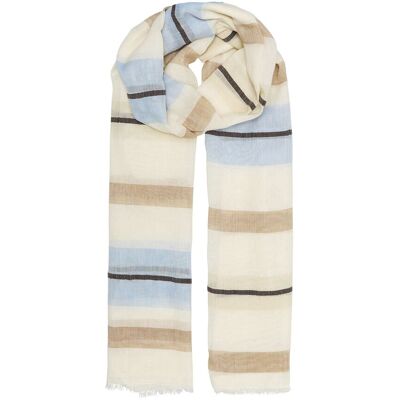 Becksöndergaard Stripeana Cowea Scarf ONE SIZE BIRCH WHITE ONE SIZE Becksöndergaard Stripeana Cowea Scarf ONE SIZE BIRCH WHITE ONE SIZE