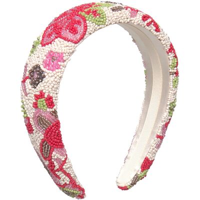 Becksöndergaard Bromflora Wide Beaded Hairbrace ONE SIZE BIRCH WHITE ONE SIZE Becksöndergaard Bromflora Wide Beaded Hairbrace ONE SIZE BIRCH WHITE ONE SIZE