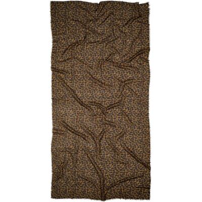 Becksöndergaard Leopa Woo Scarf ONE SIZE BLACK ONE SIZE Becksöndergaard Leopa Woo Scarf ONE SIZE BLACK ONE SIZE