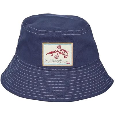 Becksöndergaard Canvas Bucket Hat M/L NAVY BLUE M/L Becksöndergaard Canvas Bucket Hat M/L NAVY BLUE M/L