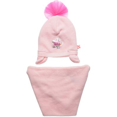 Billieblush Pull On Hat+Snood 92-98 PINK PALE 92-98 Billieblush Pull On Hat+Snood 92-98 PINK PALE 92-98