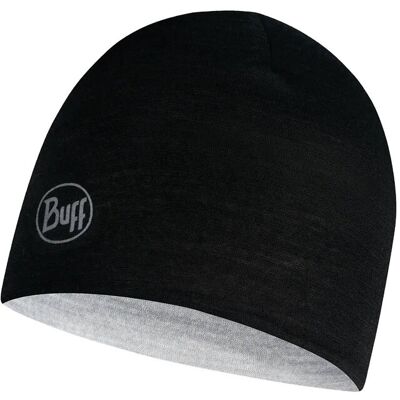 BUFF Merino Lightweight Reversible Beanie ONE SIZE BLACK - GREY ONE SIZE BUFF Merino Lightweight Reversible Beanie ONE SIZE BLACK - GREY ONE SIZE