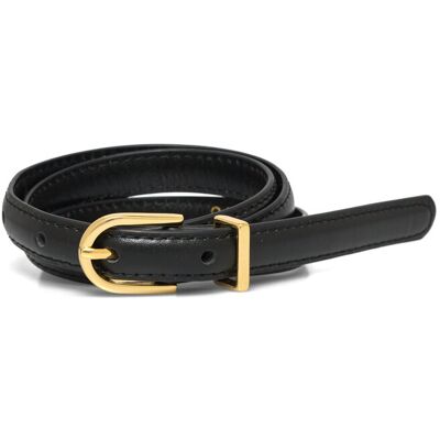 Malina Blair Thin Leather Belt 90 BLACK 90 Malina Blair Thin Leather Belt 90 BLACK 90
