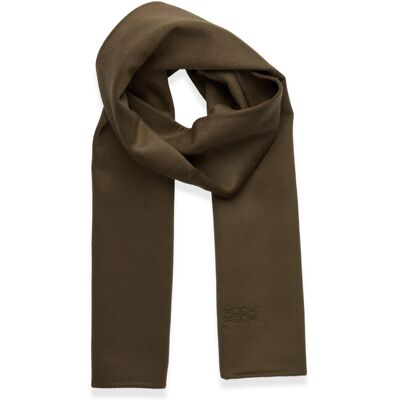 Malina Aloria Double Faced Wool Cashmere Silk Scarf ONE SIZE OLIVE ONE SIZE Malina Aloria Double Faced Wool Cashmere Silk Scarf ONE SIZE OLIVE ONE SIZE