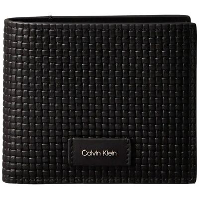 Calvin Embossed Woven Billfold W/ Coin ONE SIZE BLACK ONE SIZE Calvin Embossed Woven Billfold W/ Coin ONE SIZE BLACK ONE SIZE