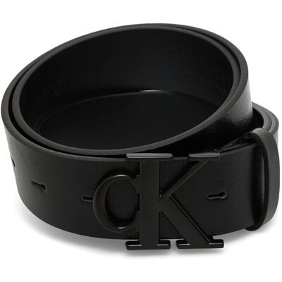 Calvin Ck Buckle Tumbled 35Mm 110 BLACK MATTE BLACK 110 Calvin Ck Buckle Tumbled 35Mm 110 BLACK MATTE BLACK 110