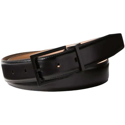 Calvin Square Buckle Smooth 32Mm Adj 115 BLACK MATTE BLACK 115 Calvin Square Buckle Smooth 32Mm Adj 115 BLACK MATTE BLACK 115