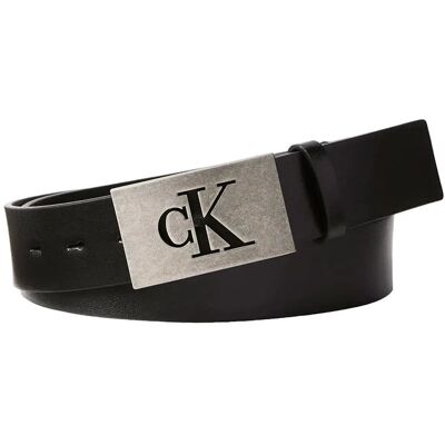Calvin Ck Plaque Smooth 35Mm 85 BLACK ANTIQUE SILVER 85 Calvin Ck Plaque Smooth 35Mm 85 BLACK ANTIQUE SILVER 85