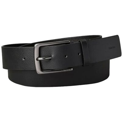 Calvin Warmth Buckle Pebble 35Mm Fixed 100 BLACK MATTE GUNMETAL 100 Calvin Warmth Buckle Pebble 35Mm Fixed 100 BLACK MATTE GUNMETAL 100