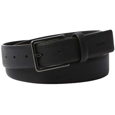 Calvin Casual Pin Buckle Pebble 40Mm Fi 85 BLACK MATTE GUNMETAL 85 Calvin Casual Pin Buckle Pebble 40Mm Fi 85 BLACK MATTE GUNMETAL 85
