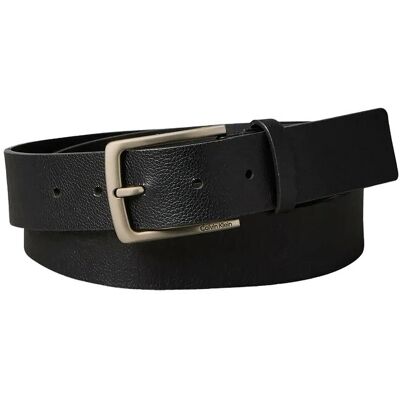 Calvin Casual Pin Buckle Pebble 35Mm Ad 90 BLACK BRUSHED NICKEL 90 Calvin Casual Pin Buckle Pebble 35Mm Ad 90 BLACK BRUSHED NICKEL 90