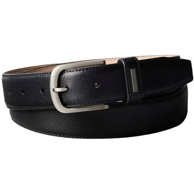 Calvin Casual Pin Buckle 32Mm Fixed 105 BLACK BRUSHED NICKEL 105 Calvin Casual Pin Buckle 32Mm Fixed 105 BLACK BRUSHED NICKEL 105