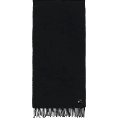 Calvin Emblem 2-Tone Fringe Mw Scarf ONE SIZE BLACK/STORM FRONT ONE SIZE Calvin Emblem 2-Tone Fringe Mw Scarf ONE SIZE BLACK/STORM FRONT ONE SIZE