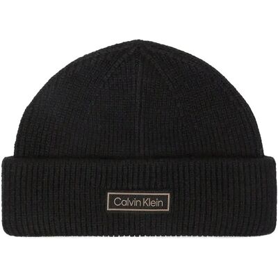 Calvin Patch Chunky Rib Docker Beanie ONE SIZE BLACK ONE SIZE Calvin Patch Chunky Rib Docker Beanie ONE SIZE BLACK ONE SIZE