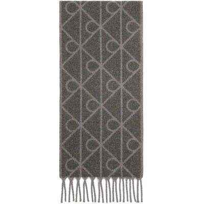 Calvin Emblem Aop Brushed Hw Scarf ONE SIZE CHARCOAL AOP ONE SIZE Calvin Emblem Aop Brushed Hw Scarf ONE SIZE CHARCOAL AOP ONE SIZE