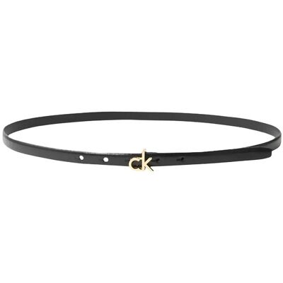 Calvin Ck Buckle Skinny Belt 15Mm 90 BLACK 90 Calvin Ck Buckle Skinny Belt 15Mm 90 BLACK 90