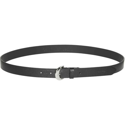 Calvin Classic Buckle Lizard Emboss 25M 90 BLACK 90 Calvin Classic Buckle Lizard Emboss 25M 90 BLACK 90