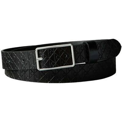 Calvin Square Buckle Aop Strap 25Mm 85 BLACK SHINY NICKEL 85 Calvin Square Buckle Aop Strap 25Mm 85 BLACK SHINY NICKEL 85