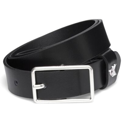 Calvin Square Buckle Ck Loop 25Mm 85 BLACK / OLD SILVER 85 Calvin Square Buckle Ck Loop 25Mm 85 BLACK / OLD SILVER 85