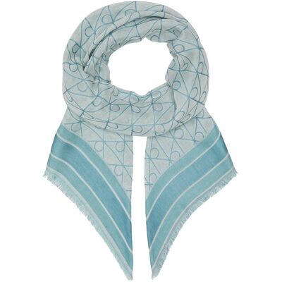 Calvin Emblem Aop Jacquard Square Scarf ONE SIZE WHISPERING BLUE ONE SIZE Calvin Emblem Aop Jacquard Square Scarf ONE SIZE WHISPERING BLUE ONE SIZE