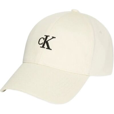 Calvin Monogram Embroidery Cap ONE SIZE BONE WHITE ONE SIZE Calvin Monogram Embroidery Cap ONE SIZE BONE WHITE ONE SIZE