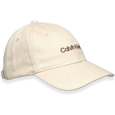 Calvin Logo Emb On Denim ONE SIZE BONE WHITE ONE SIZE Calvin Logo Emb On Denim ONE SIZE BONE WHITE ONE SIZE