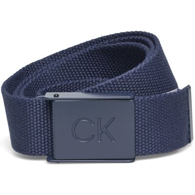 Calvin Ck Monogram Buckle Belt ONE SIZE NAVY ONE SIZE Calvin Ck Monogram Buckle Belt ONE SIZE NAVY ONE SIZE