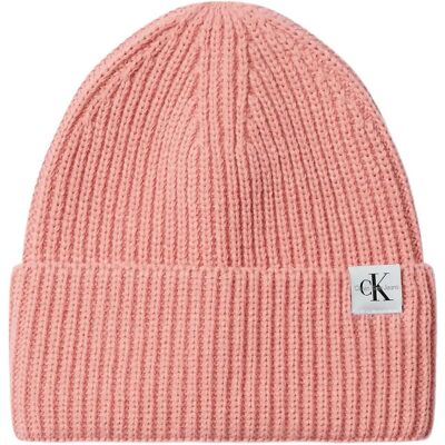 Calvin Monogram Rib Beanie L/XL BRANDIED APRICOT L/XL Calvin Monogram Rib Beanie L/XL BRANDIED APRICOT L/XL