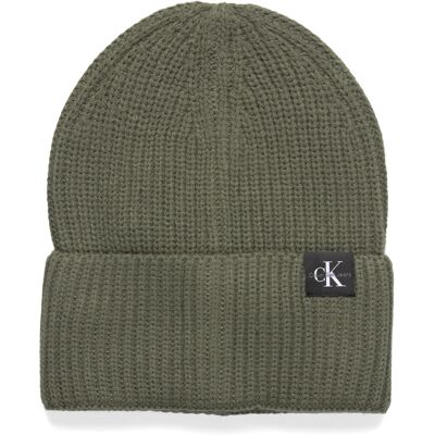 Calvin Monogram Rib Beanie L/XL THYME L/XL Calvin Monogram Rib Beanie L/XL THYME L/XL
