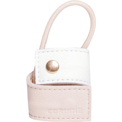 Corinne Leather Band Short Bendable Two-Colored ONE SIZE WHITE / CREAM ONE SIZE Corinne Leather Band Short Bendable Two-Colored ONE SIZE WHITE / CREAM ONE SIZE