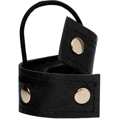 Corinne Leather Band Short Bendable Rivets ONE SIZE BLACK / GOLD RIVETS ONE SIZE Corinne Leather Band Short Bendable Rivets ONE SIZE BLACK / GOLD RIVETS ONE SIZE